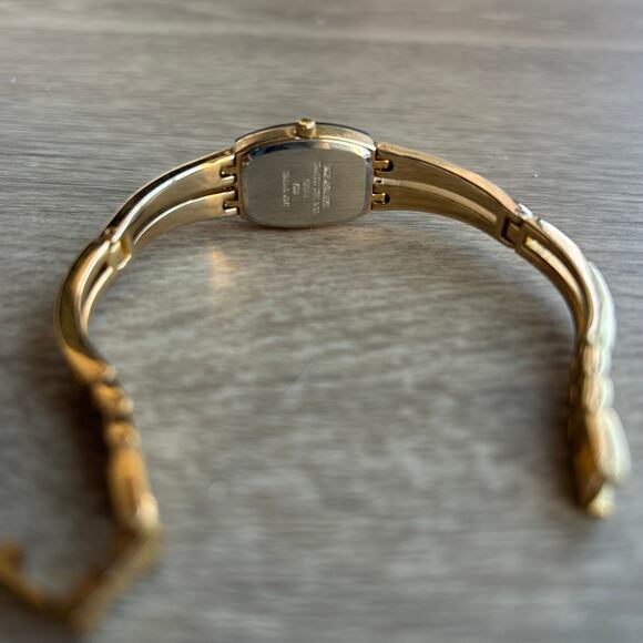 Armitron Diamond Now Blue Dial Gold Tone Bangle Watch main image 5